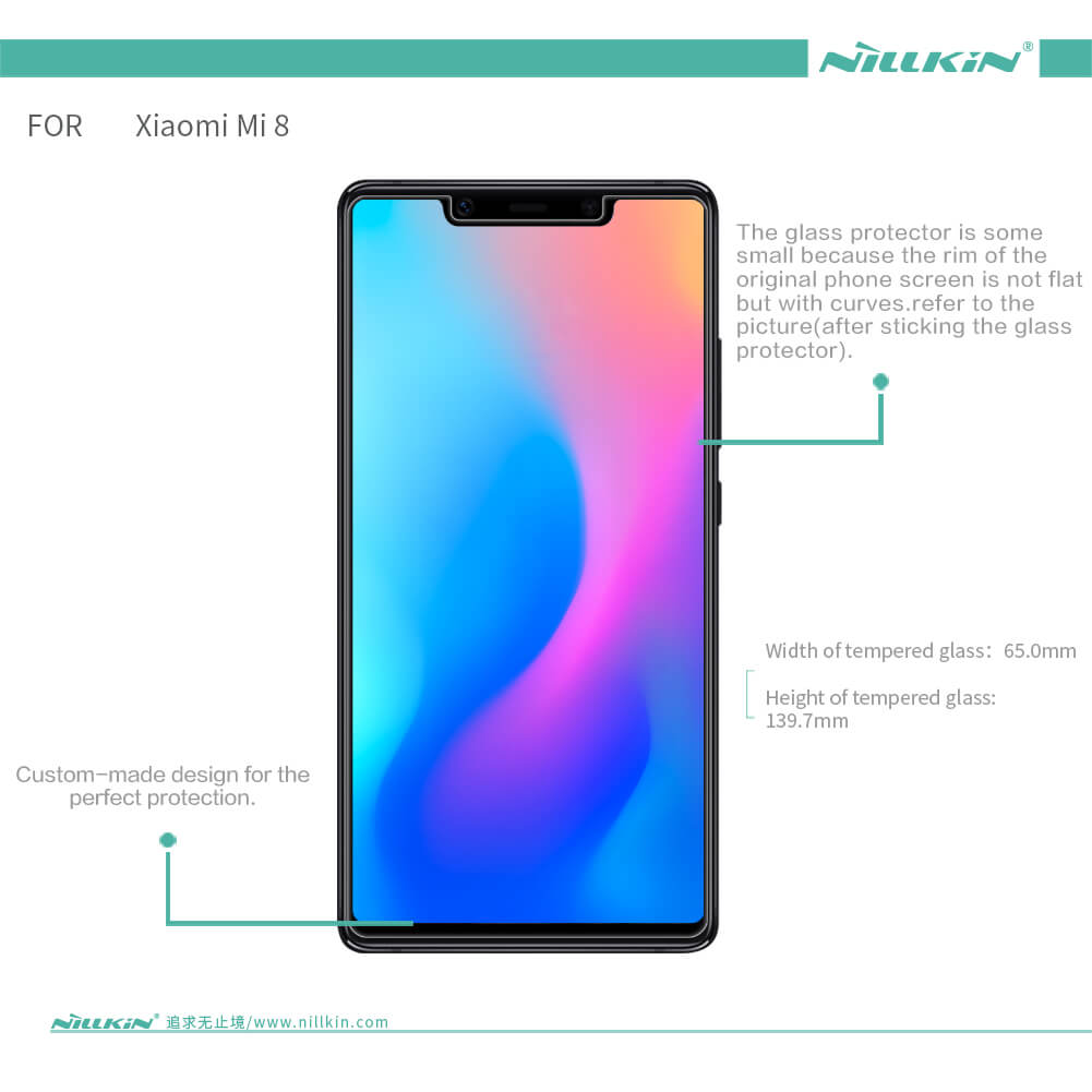 Защитное стекло NILLKIN для Xiaomi Mi8 SE (Mi 8 SE) (индекс H+ Pro)