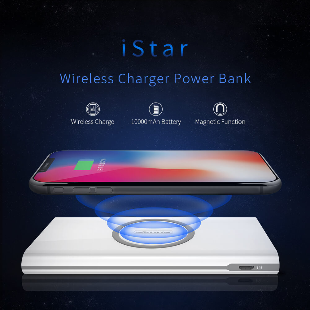 Беспроводное зарядное устройство NILLKIN iStar Wireless Charger Power Bank 10000mAh