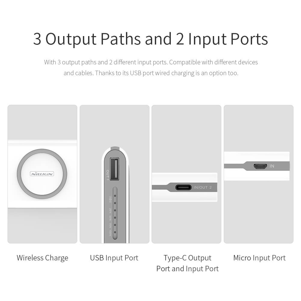 Беспроводное зарядное устройство NILLKIN iStar Wireless Charger Power Bank 10000mAh