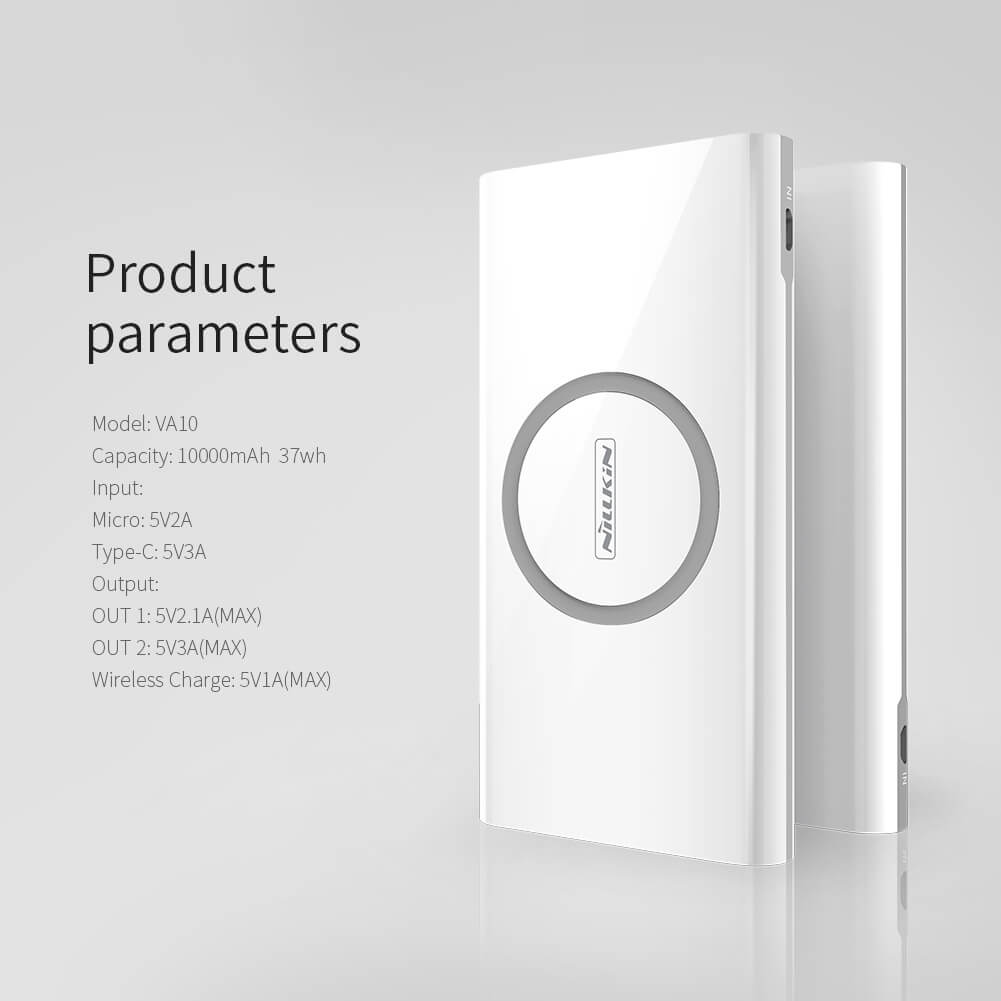 Беспроводное зарядное устройство NILLKIN iStar Wireless Charger Power Bank 10000mAh