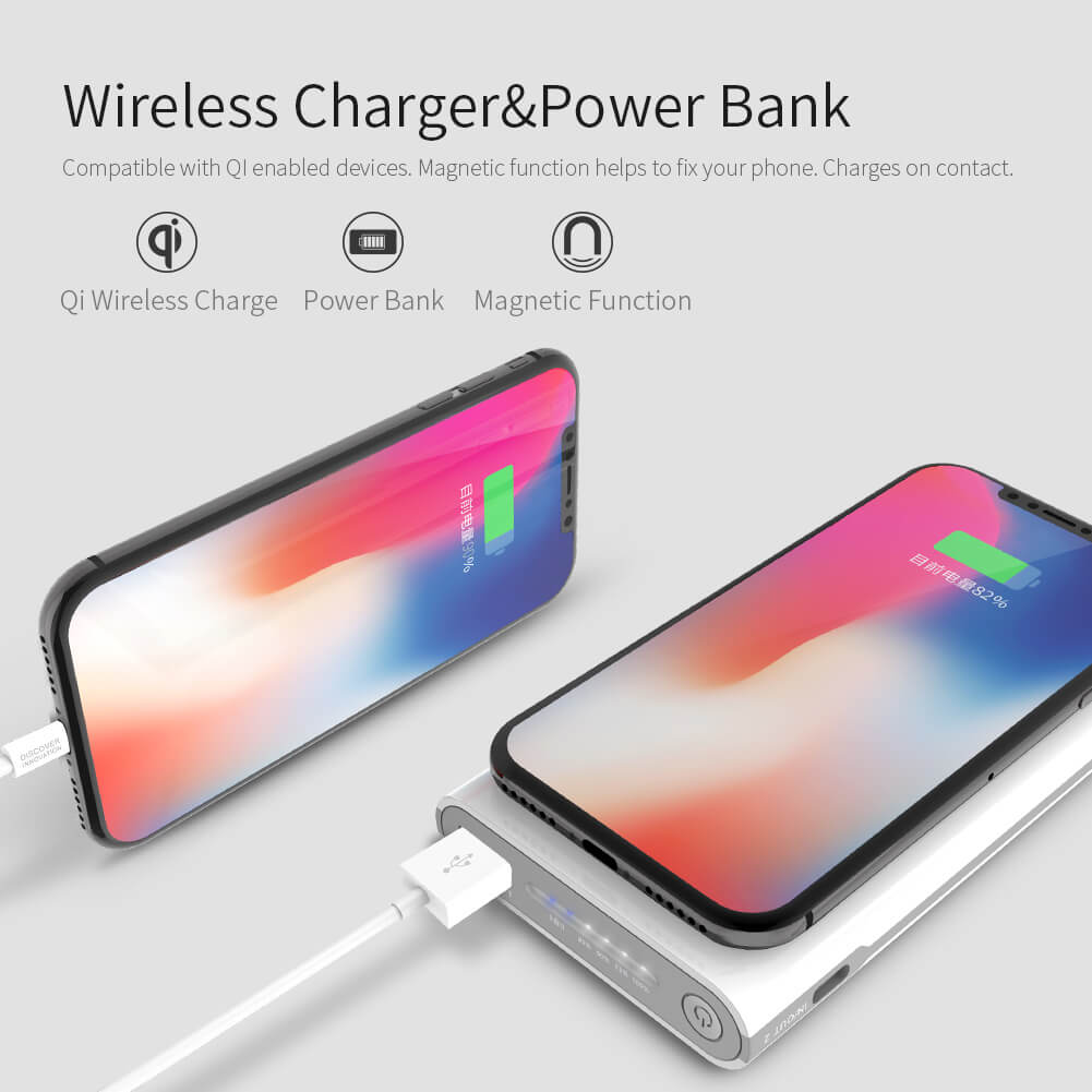 Беспроводное зарядное устройство NILLKIN iStar Wireless Charger Power Bank 10000mAh