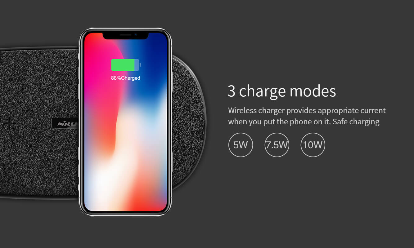 Беспроводное зарядное устройство NILLKIN QI Gemini dual fast charging pad