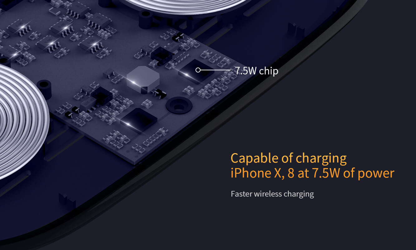 Беспроводное зарядное устройство NILLKIN QI Gemini dual fast charging pad