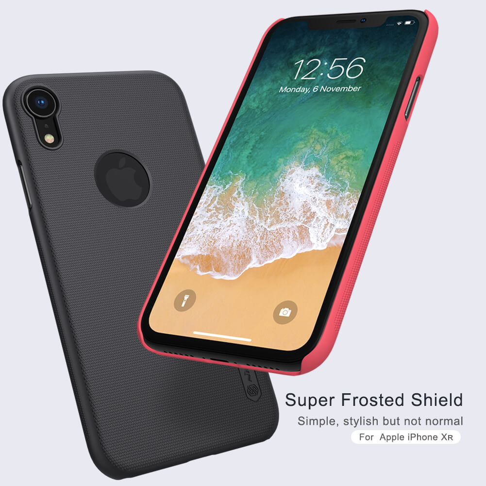 Чехол-крышка NILLKIN для Apple iPhone XR (с вырезом LOGO) (серия Frosted)