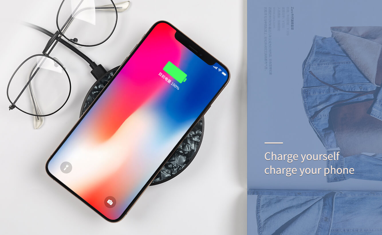 Беспроводное зарядное устройство NILLKIN PowerFlash wireless charger (Tempered glass)