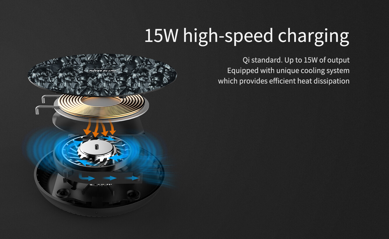 Беспроводное зарядное устройство NILLKIN PowerFlash wireless charger (Tempered glass)