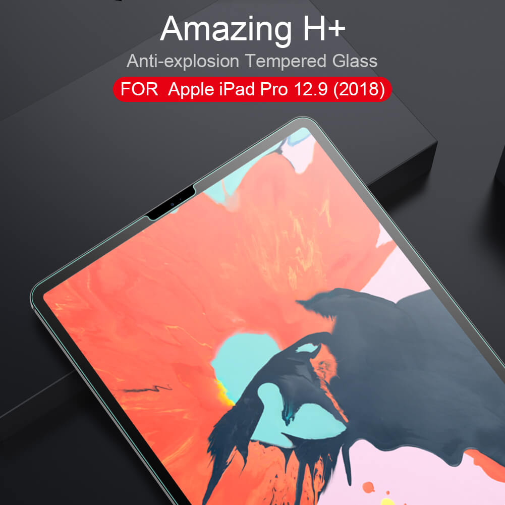 Защитное стекло NILLKIN для Apple iPad Pro 12.9 (2022), Apple iPad Pro 12.9 (2021), iPad Pro 12.9 (2020), Apple iPad Pro 12.9 (2018) (индекс H+)