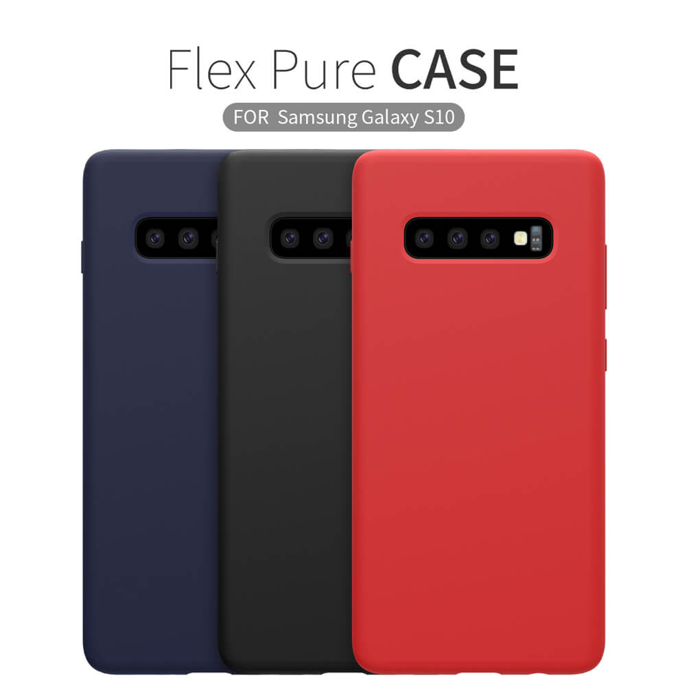 Чехол-крышка NILLKIN для Samsung Galaxy S10 (серия Flex PURE case)