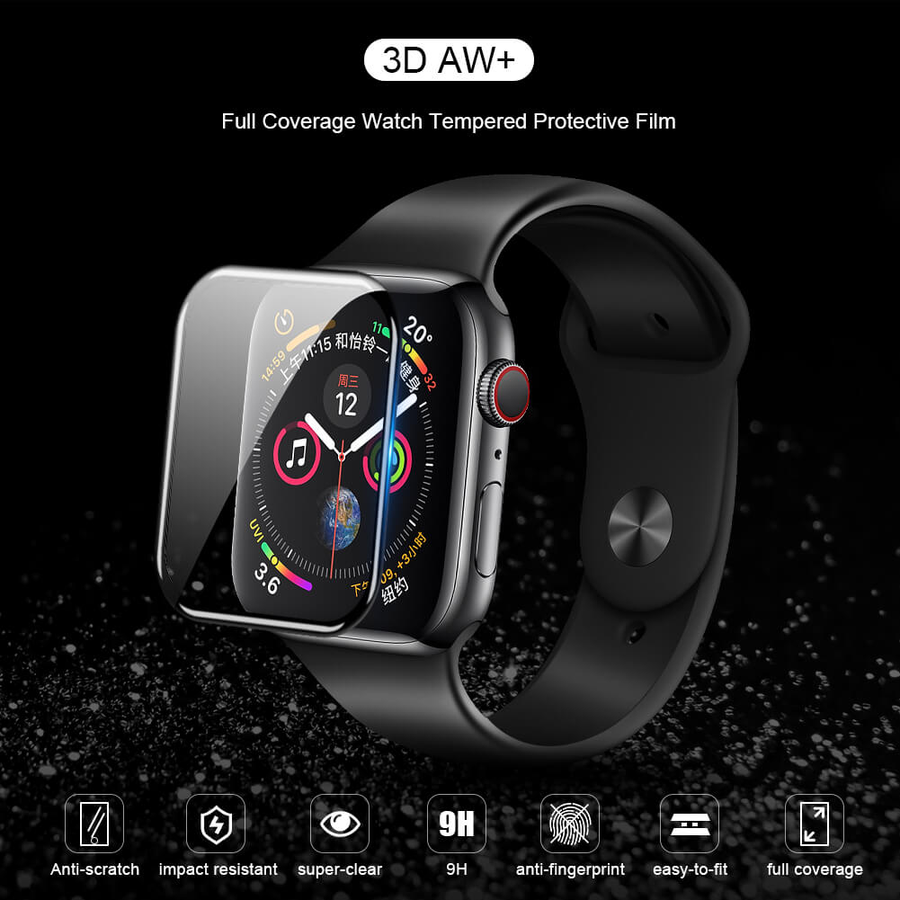 Защитное стекло NILLKIN для Apple Watch 38мм, 42мм, 40мм, 44мм (индекс 3D AW+)