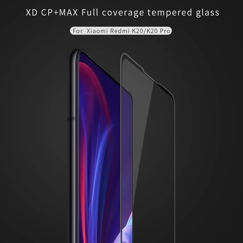 Защитное стекло с кантом NILLKIN для Xiaomi Redmi K20, K20 Pro (Xiaomi Mi9T, Mi9T Pro) (серия XD CP+ Max)