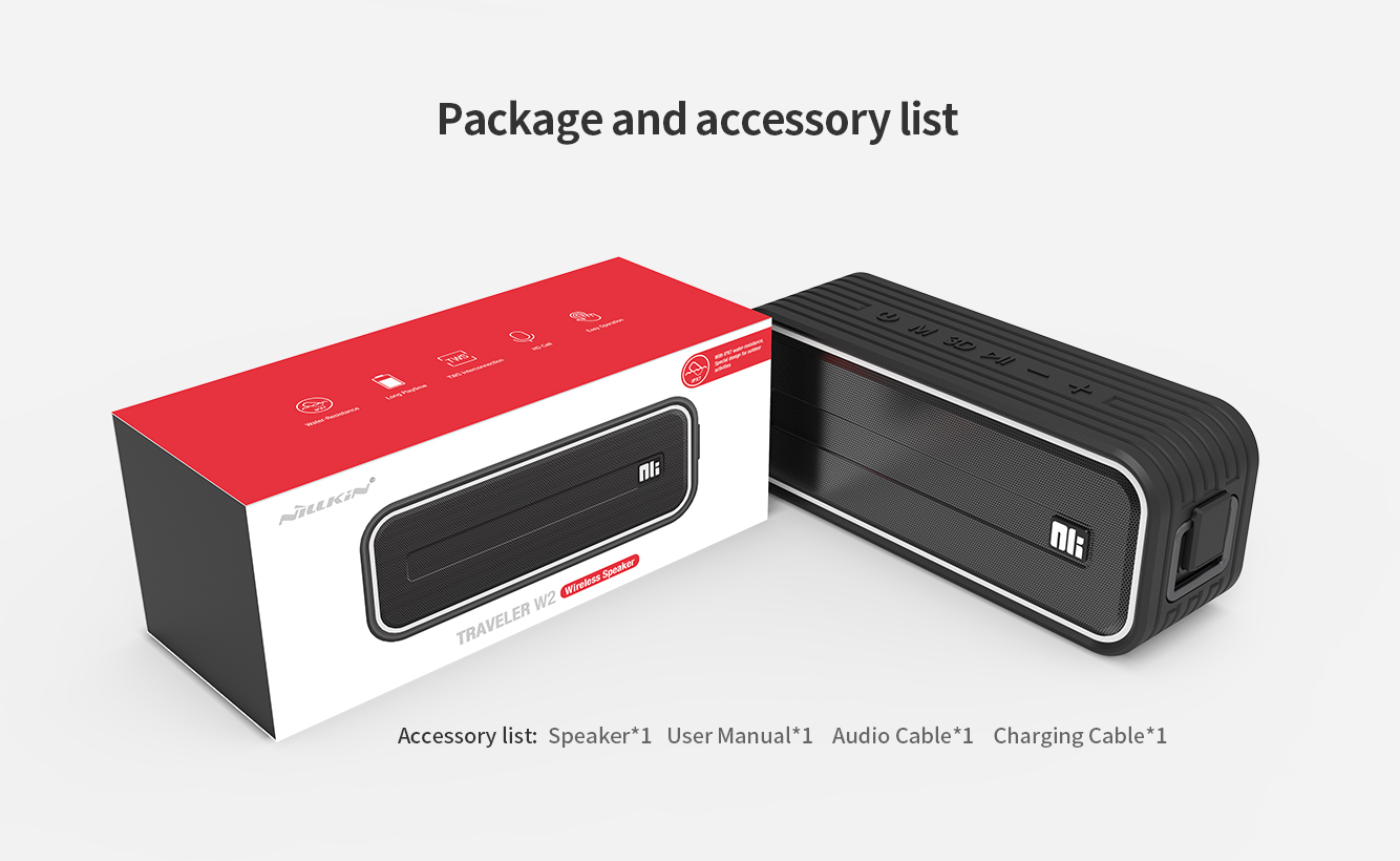 Bluetooth-колонка NILLKIN Traveler W2 Wireless