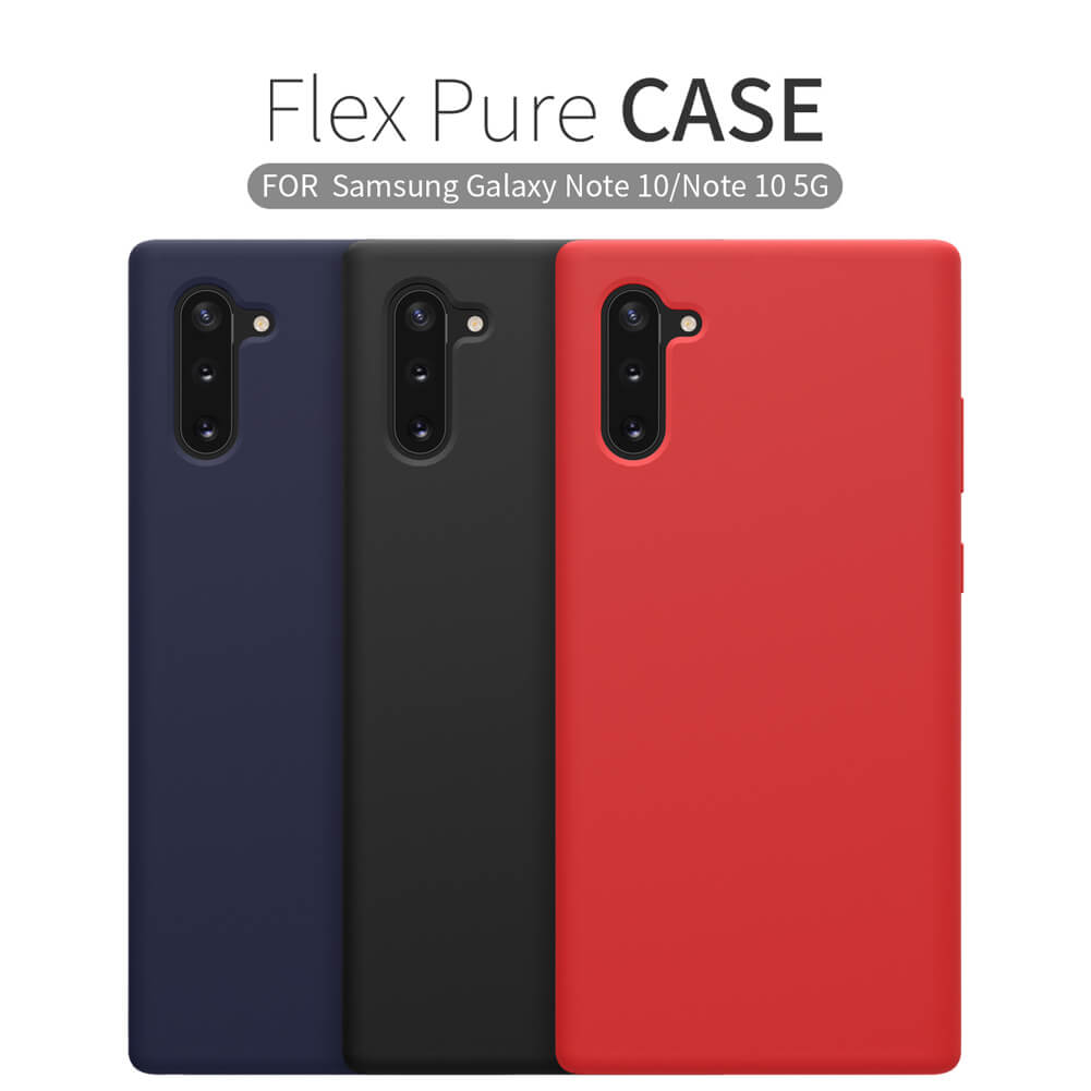 Чехол-крышка NILLKIN для Samsung Galaxy Note 10, Samsung Galaxy Note 10 5G (серия Flex PURE case)