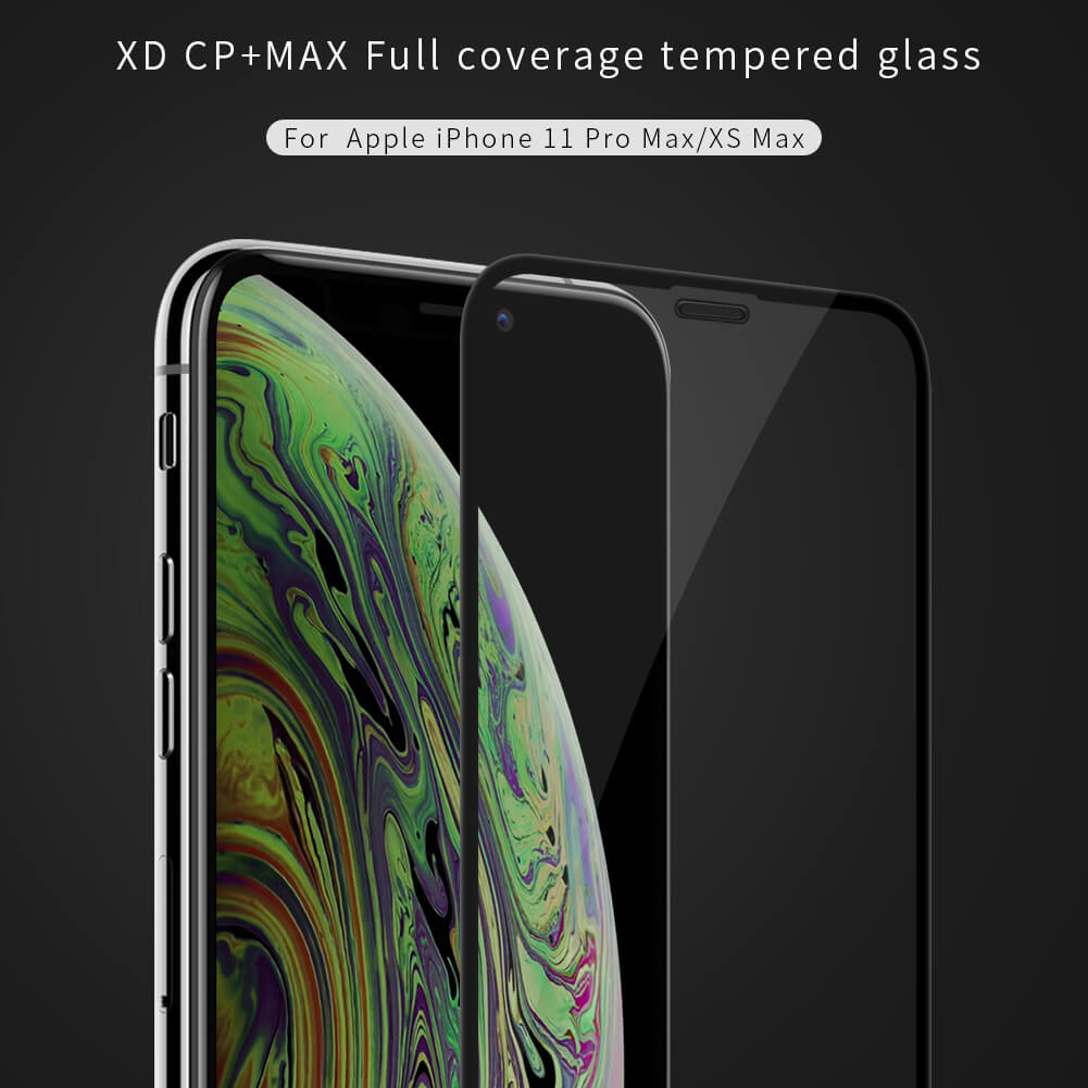 Защитное стекло с кантом NILLKIN для Apple iPhone 11 Pro Max, iPhone XS Max (6.5) (серия XD CP+ Max)