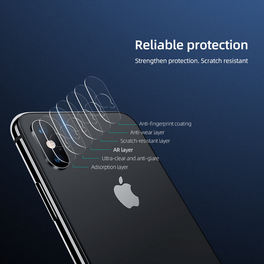 Защитная пленка NILLKIN для камеры Apple iPhone XS Max (серия InvisiFilm)