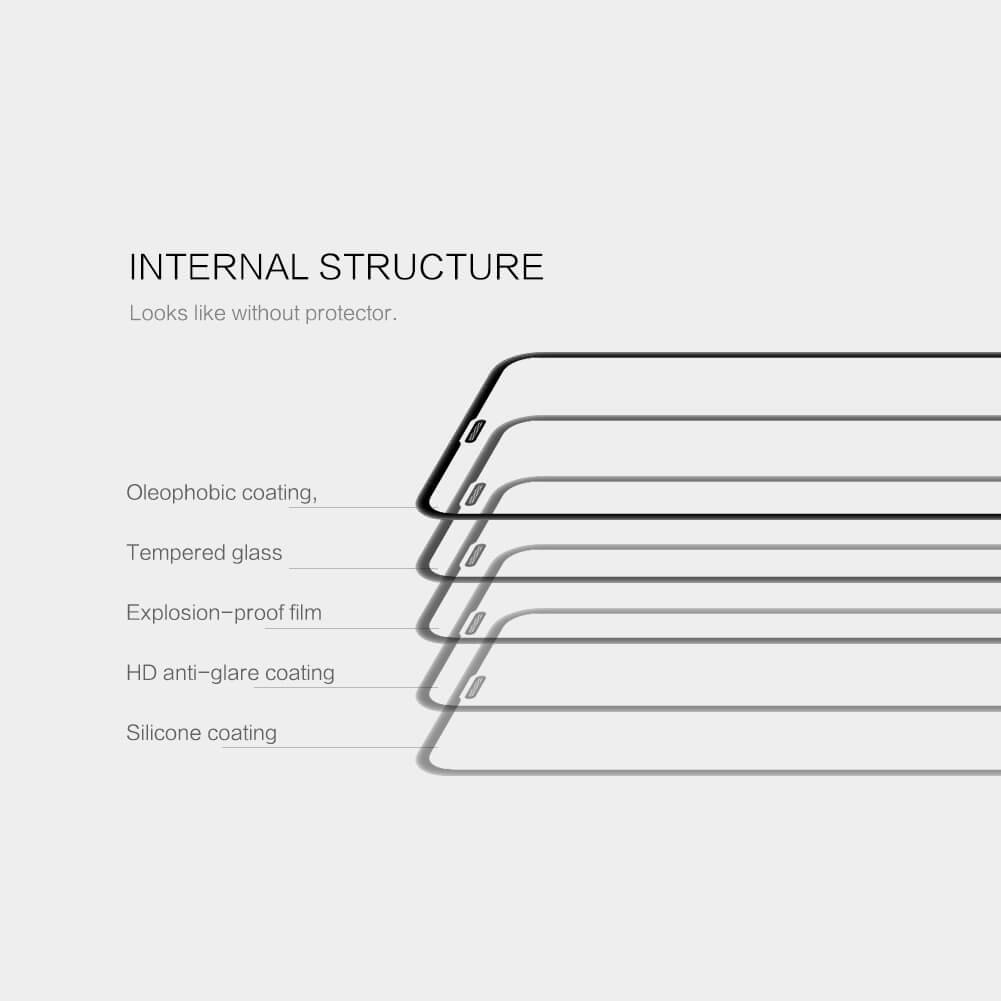 Защитное стекло с кантом NILLKIN для Apple iPhone 11 Pro, iPhone XS, iPhone X (5.8) (серия 3D CP+ Max)