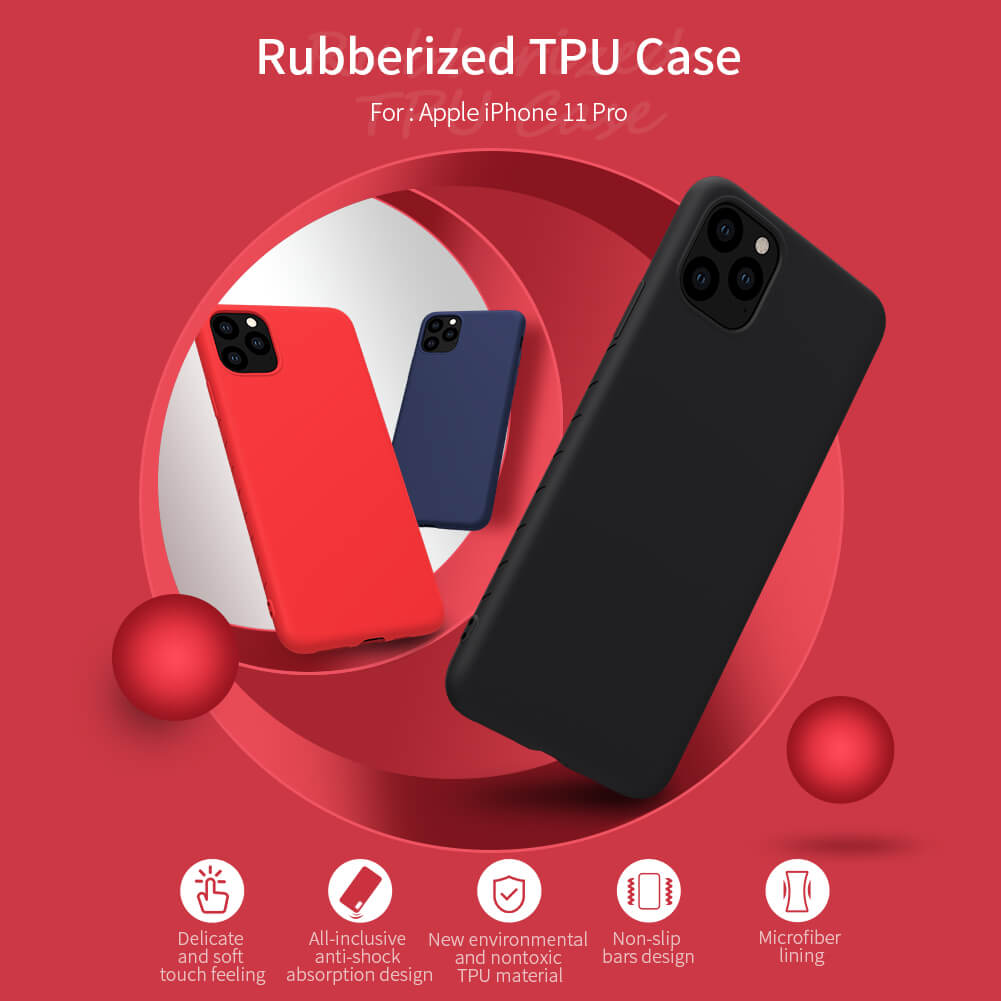 Чехол-крышка NILLKIN для Apple iPhone 11 Pro (5.8) (серия Rubber Wrapped case)