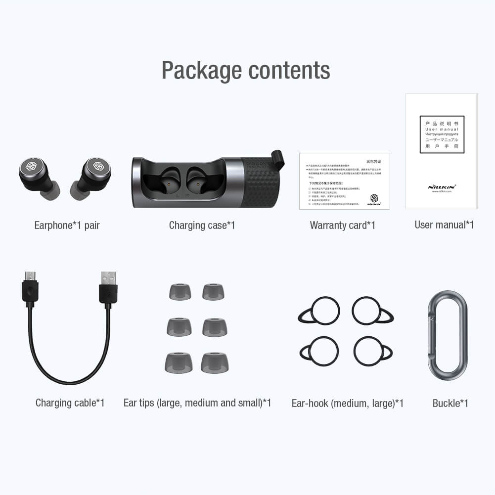 Беспроводные наушники Nillkin Go TW004 Wireless earphones