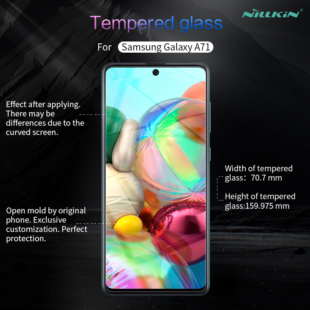 Защитное стекло NILLKIN для Samsung Galaxy A71, Note 10 Lite, Samsung Galaxy A71 5G, Galaxy M51, Galaxy F62, Galaxy M62 (индекс H)