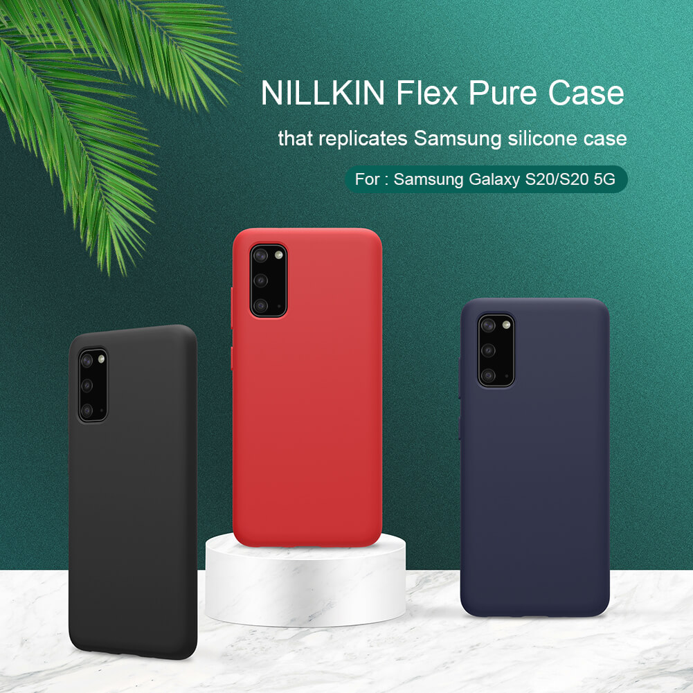 Чехол-крышка NILLKIN для Samsung Galaxy S20 (S20 5G) (серия Flex PURE case)