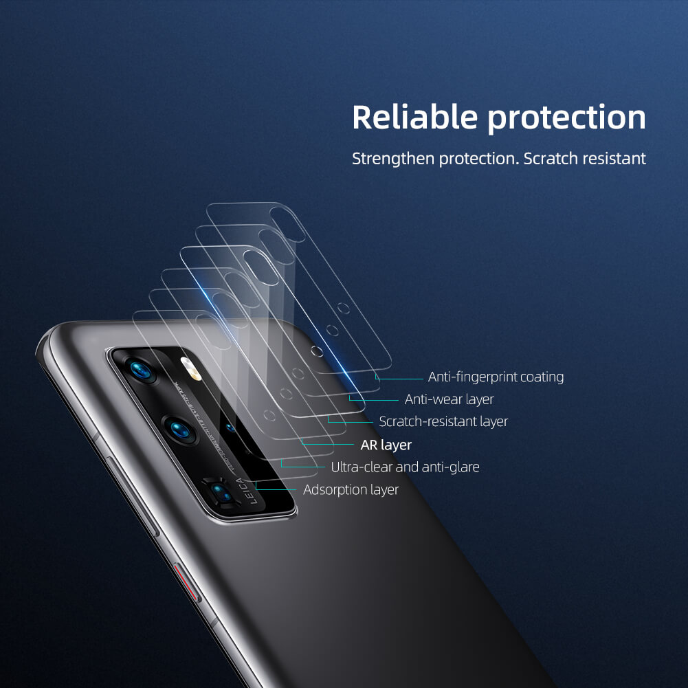 Защитная пленка NILLKIN для камеры Huawei P40 Pro (серия InvisiFilm)