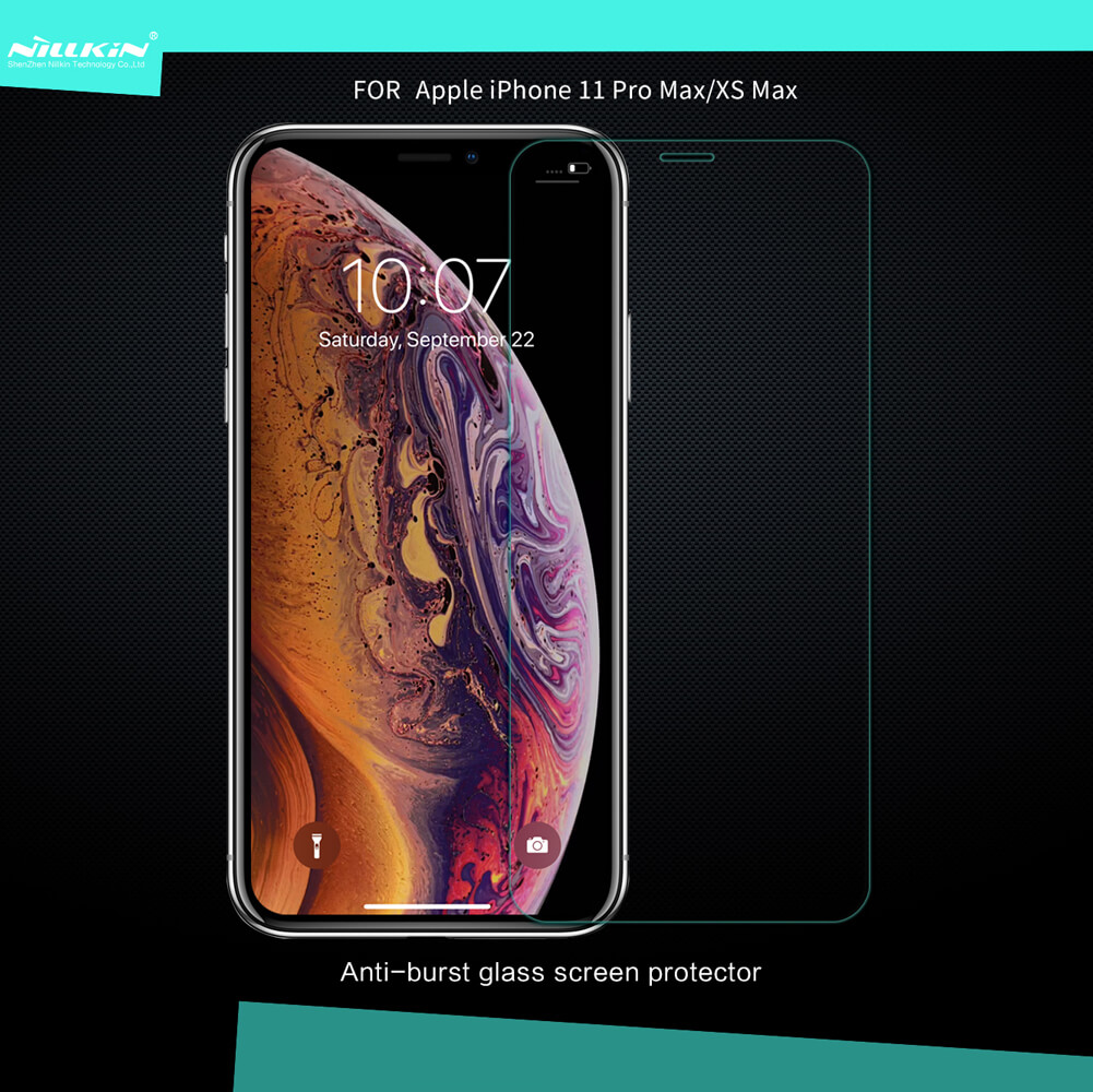 Защитное стекло NILLKIN для Apple iPhone 11 Pro Max, iPhone XS Max (6.5) (индекс H+)