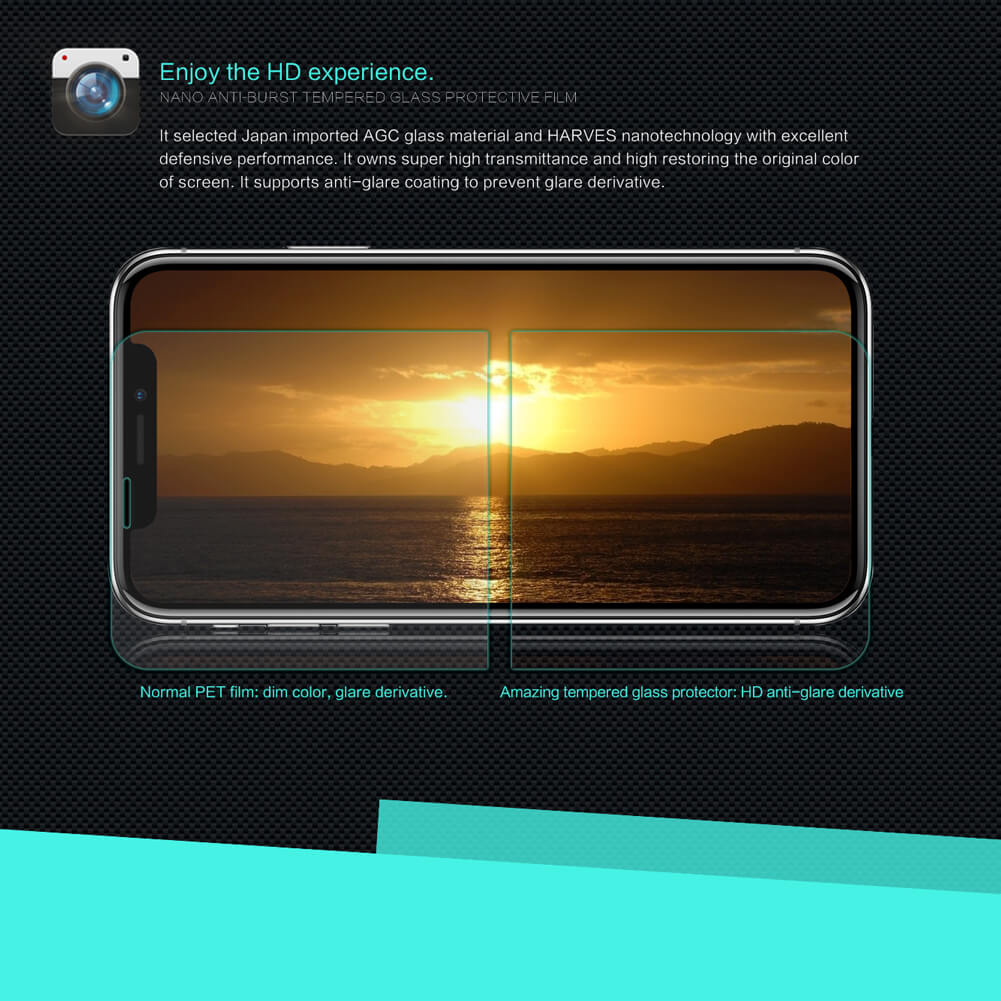 Защитное стекло NILLKIN для Apple iPhone 11 Pro Max, iPhone XS Max (6.5) (индекс H+)