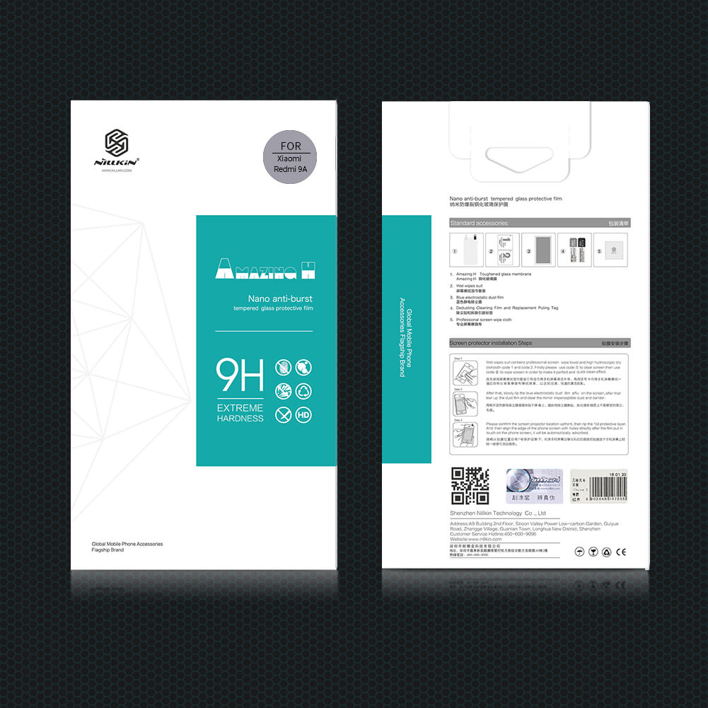 Защитное стекло NILLKIN для Xiaomi Redmi 9A, Redmi 9C, Redmi 9i (индекс H)