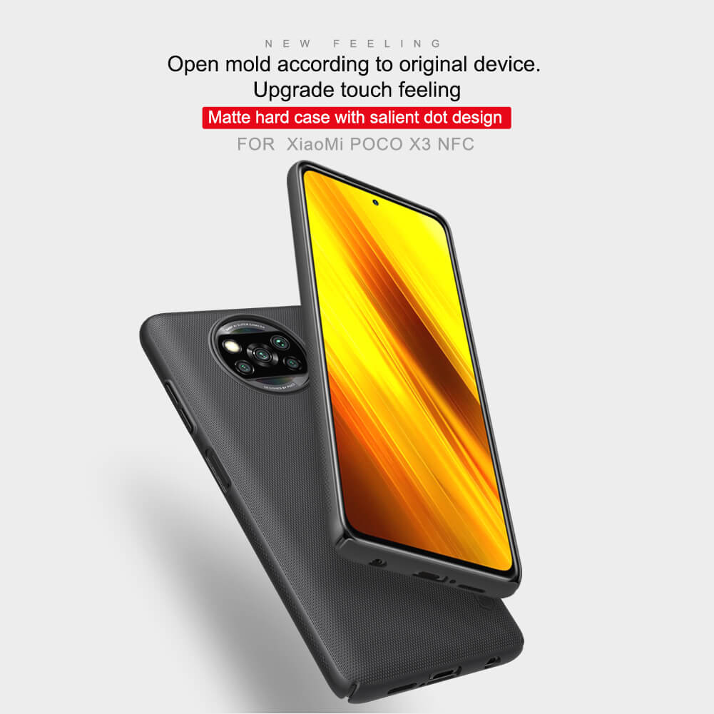 Чехол-крышка NILLKIN для Xiaomi Pocophone X3 NFC (Poco X3 NFC), Poco X3 Pro (серия Frosted)