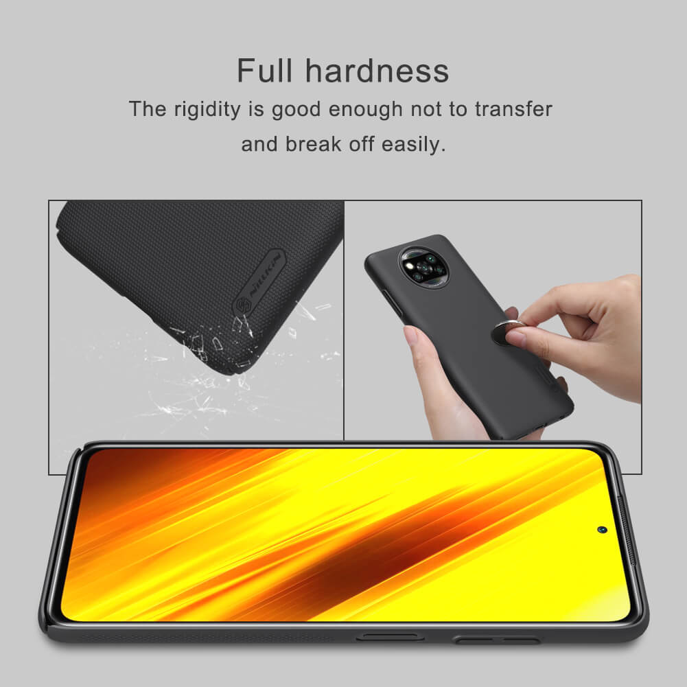 Чехол-крышка NILLKIN для Xiaomi Pocophone X3 NFC (Poco X3 NFC), Poco X3 Pro (серия Frosted)