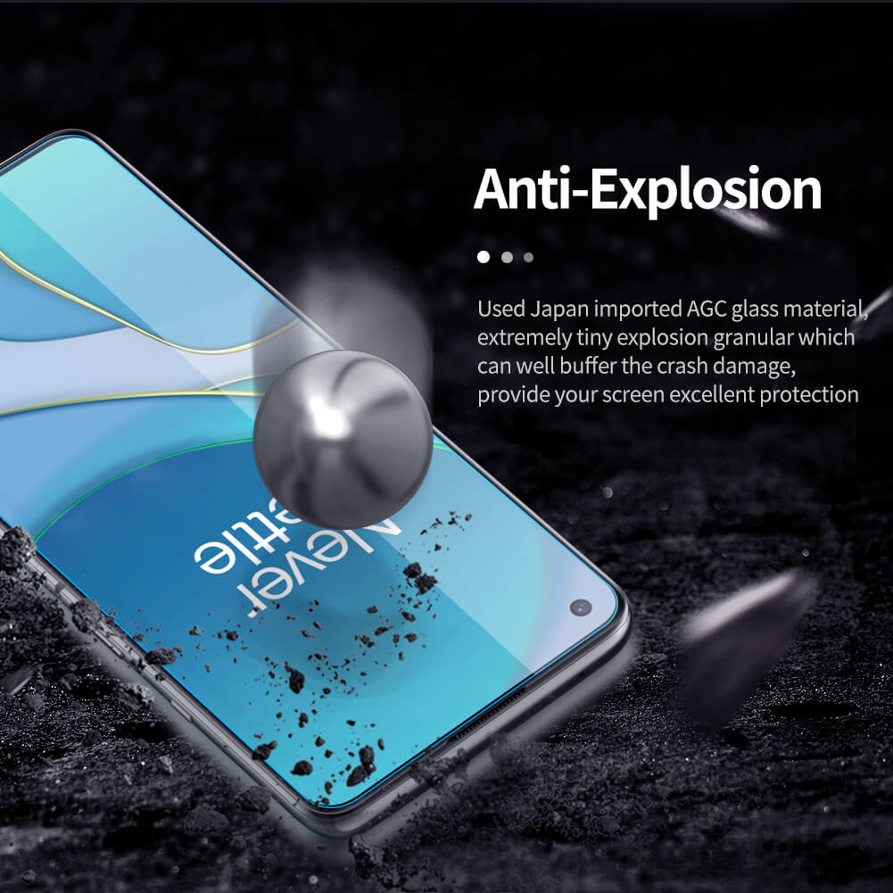 Защитное стекло NILLKIN для Oneplus 8T, Oneplus 8T+ 5G, Oneplus 9R (индекс H+ Pro)