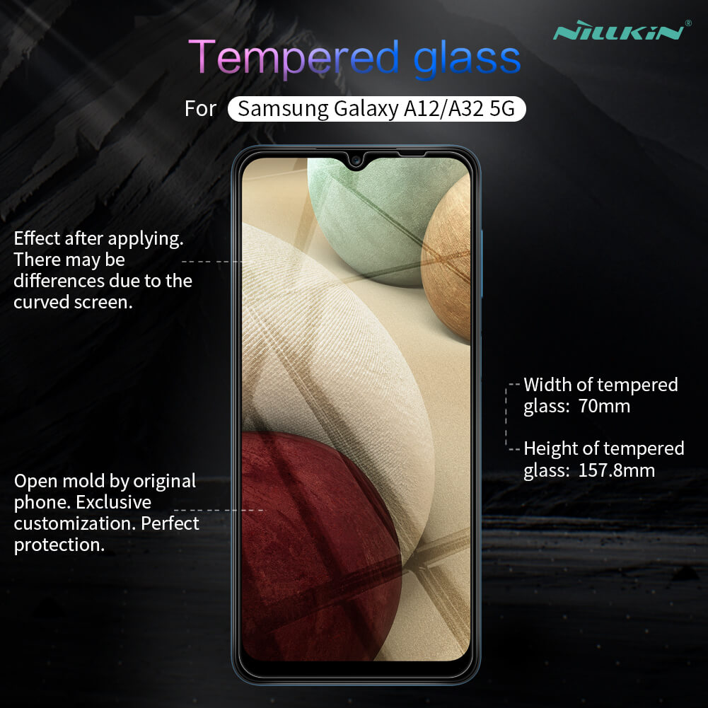 Защитное стекло NILLKIN для Samsung Galaxy A12, Galaxy A32 5G, Galaxy M12, Galaxy M32 5G (индекс H+ Pro)