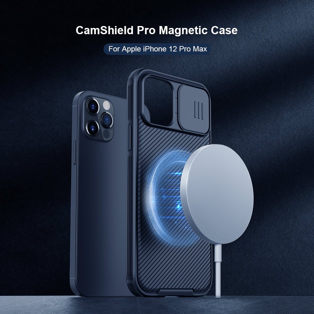 Чехол-крышка NILLKIN для Apple iPhone 12 Pro Max 6.7 (серия CamShield Pro Magnetic case)