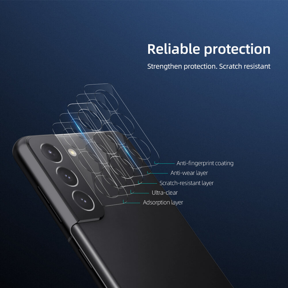 Защитная пленка NILLKIN для камеры Samsung Galaxy S21 Plus (S21+ 5G) (серия InvisiFilm)