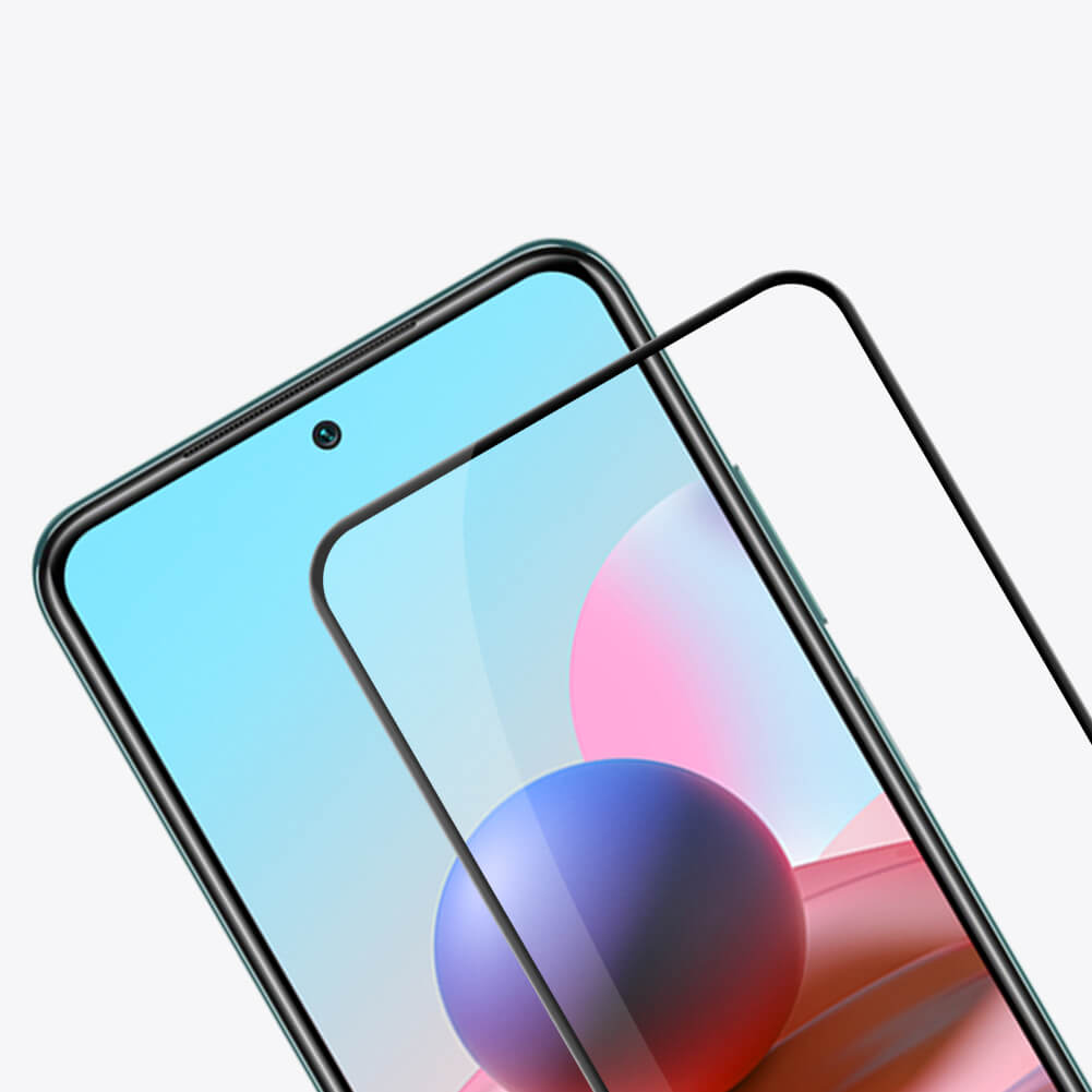 Защитное стекло с кантом NILLKIN для Xiaomi Redmi Note 11 (Global, 4G), Redmi Note 11S 4G (Global), Redmi Note 10 4G (Global), Redmi Note 10S (India), Redmi Note 11 SE (India), Xiaomi Redmi Note 12S, Xiaomi Poco M5s (серия CP+ Pro)