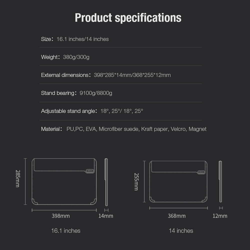 Чехол NILLKIN Versatile Laptop Sleeve (Horizontal Design) для ноутбуков