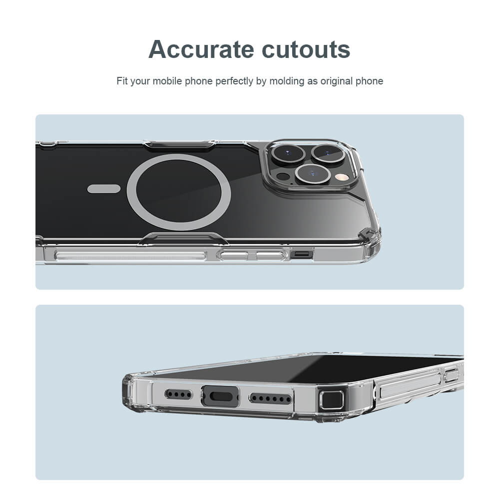 Силиконовый чехол NILLKIN для Apple iPhone 13 Pro Max (серия Nature TPU Pro Magnetic)