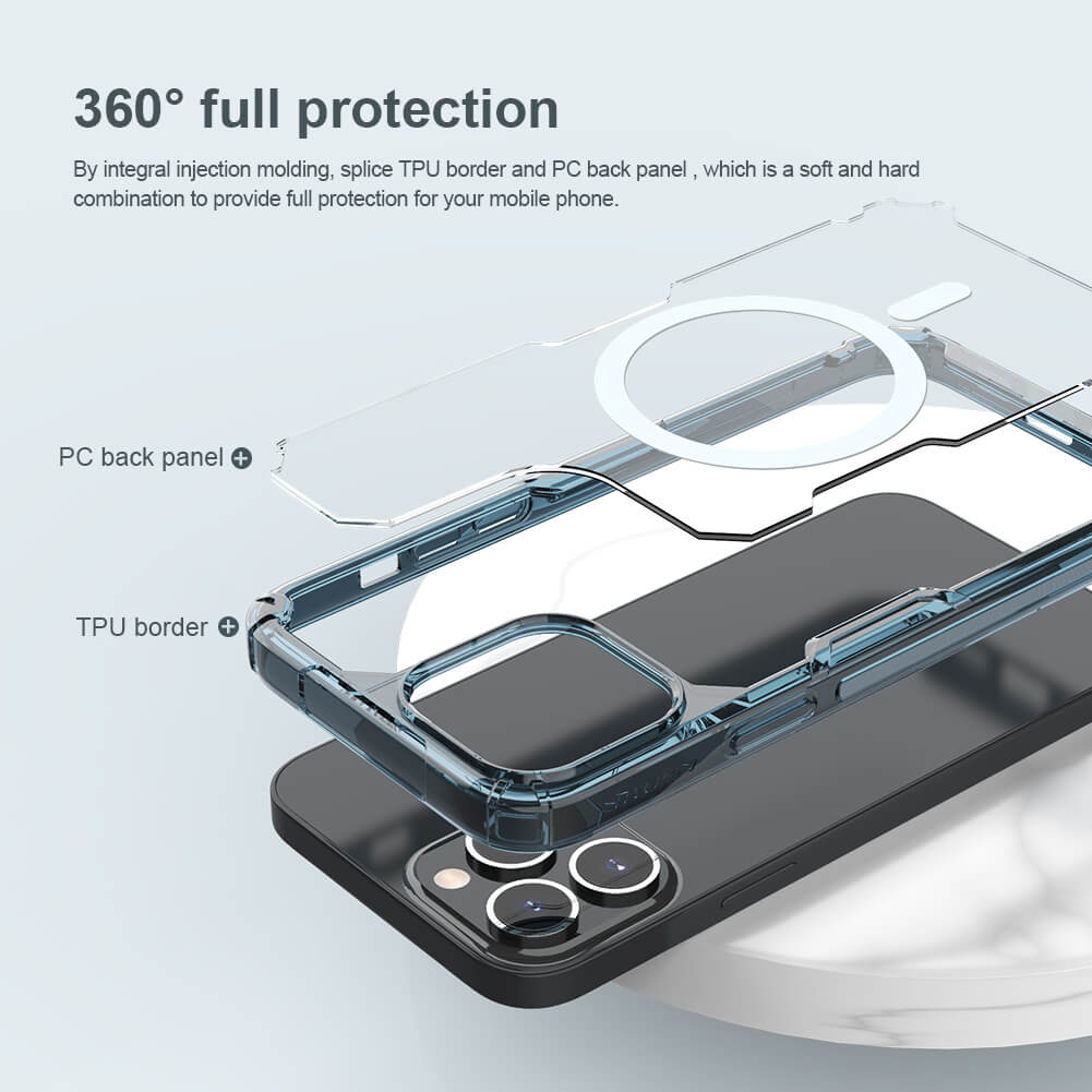 Силиконовый чехол NILLKIN для Apple iPhone 13 Pro Max (серия Nature TPU Pro Magnetic)