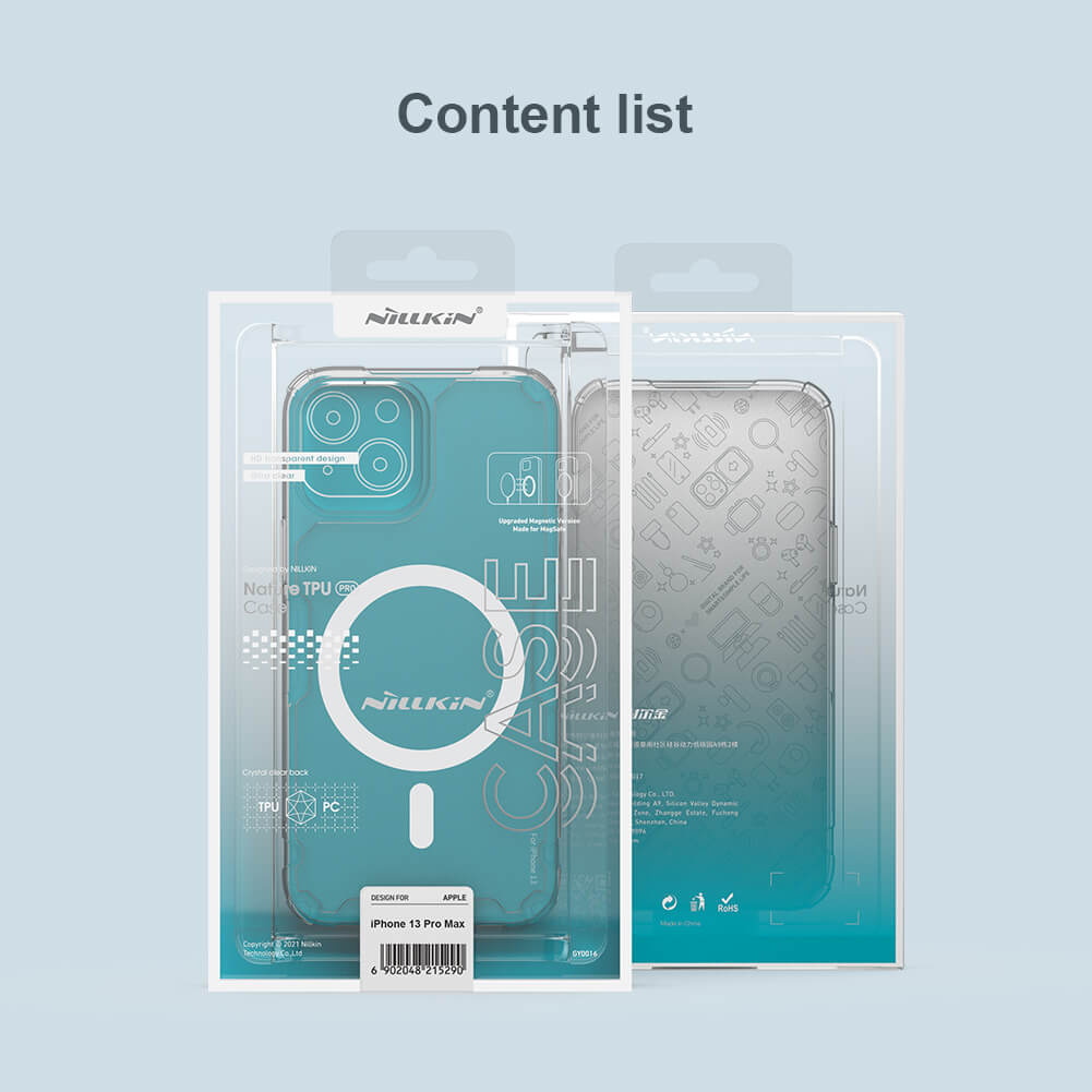Силиконовый чехол NILLKIN для Apple iPhone 13 Pro (серия Nature TPU Pro Magnetic)
