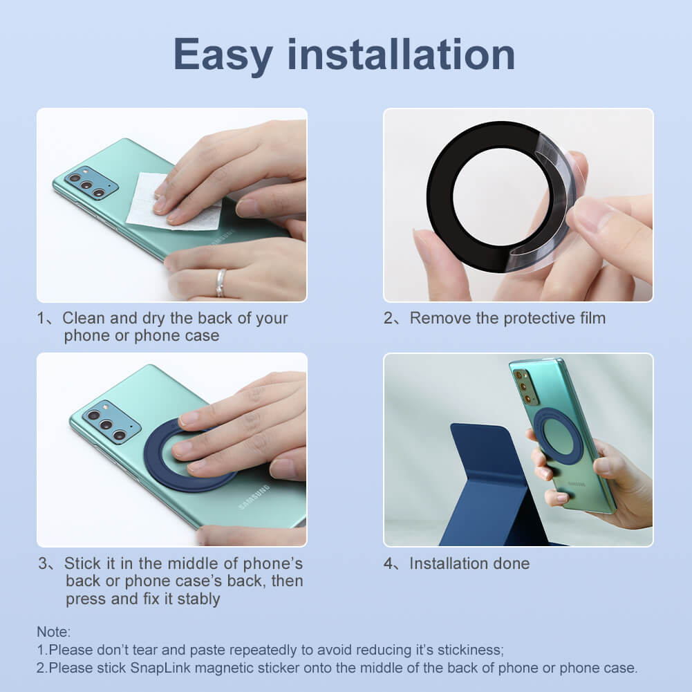 Магнитная подставка Nillkin SnapHold Magnetic Sticker + SnapBase Magnetic stand