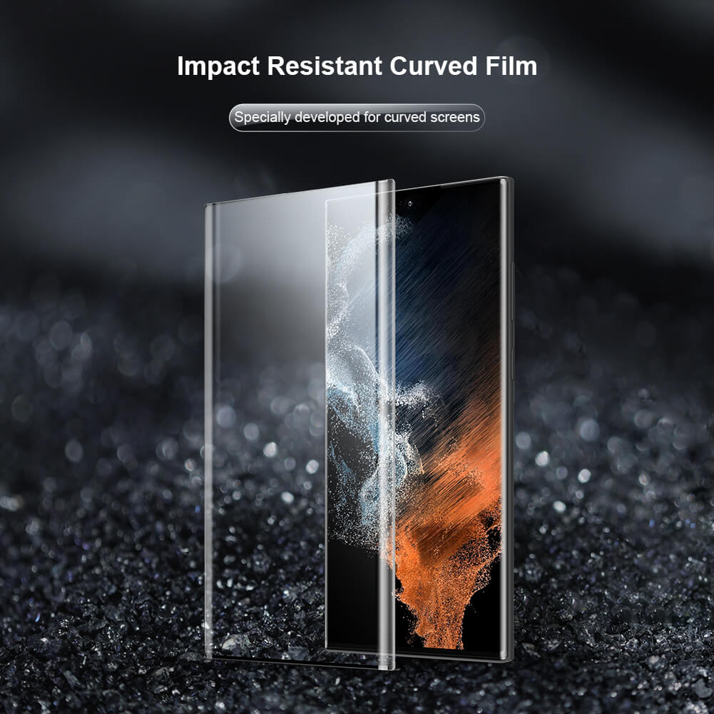 Защитная ударопрочная пленка NILLKIN для Samsung Galaxy S22 Ultra (серия Impact Resistant Curved Film)