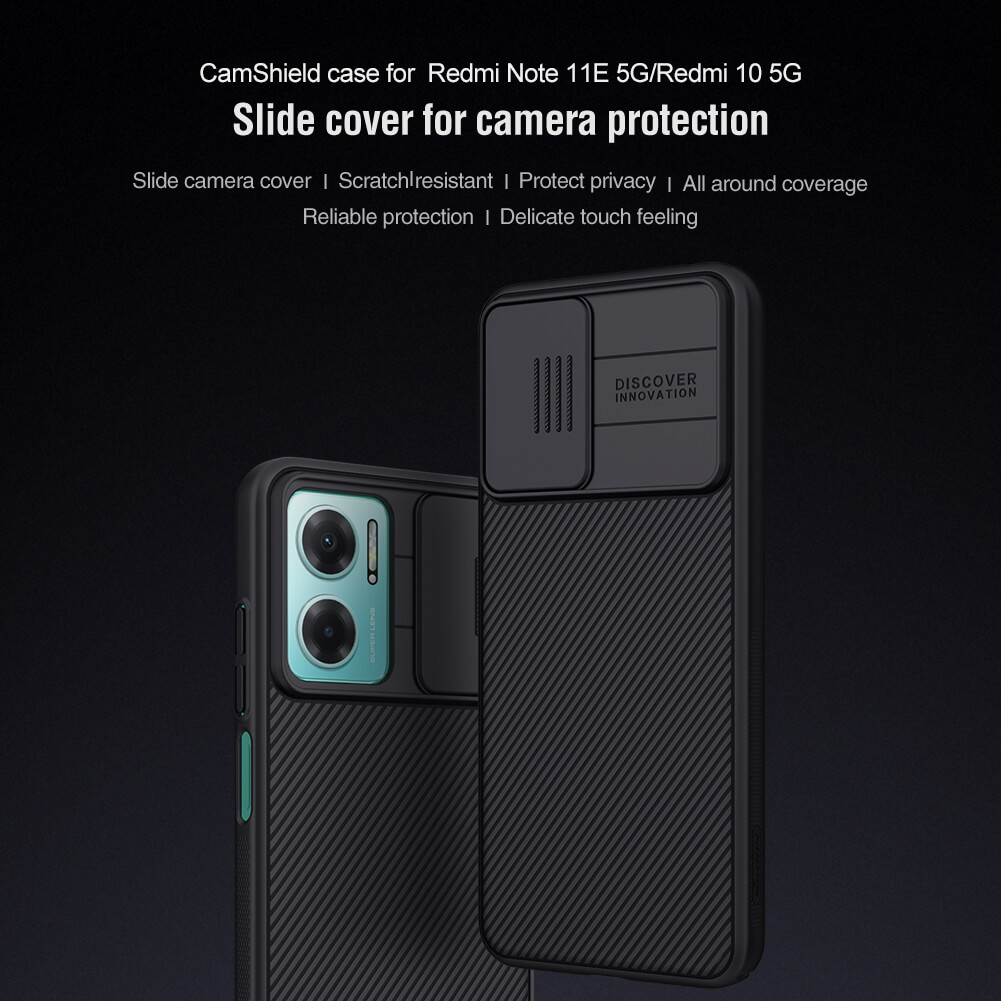 Чехол-крышка NILLKIN для Xiaomi Redmi Note 11E 5G, Redmi 10 5G, Redmi 11 Prime 5G (серия CamShield case)