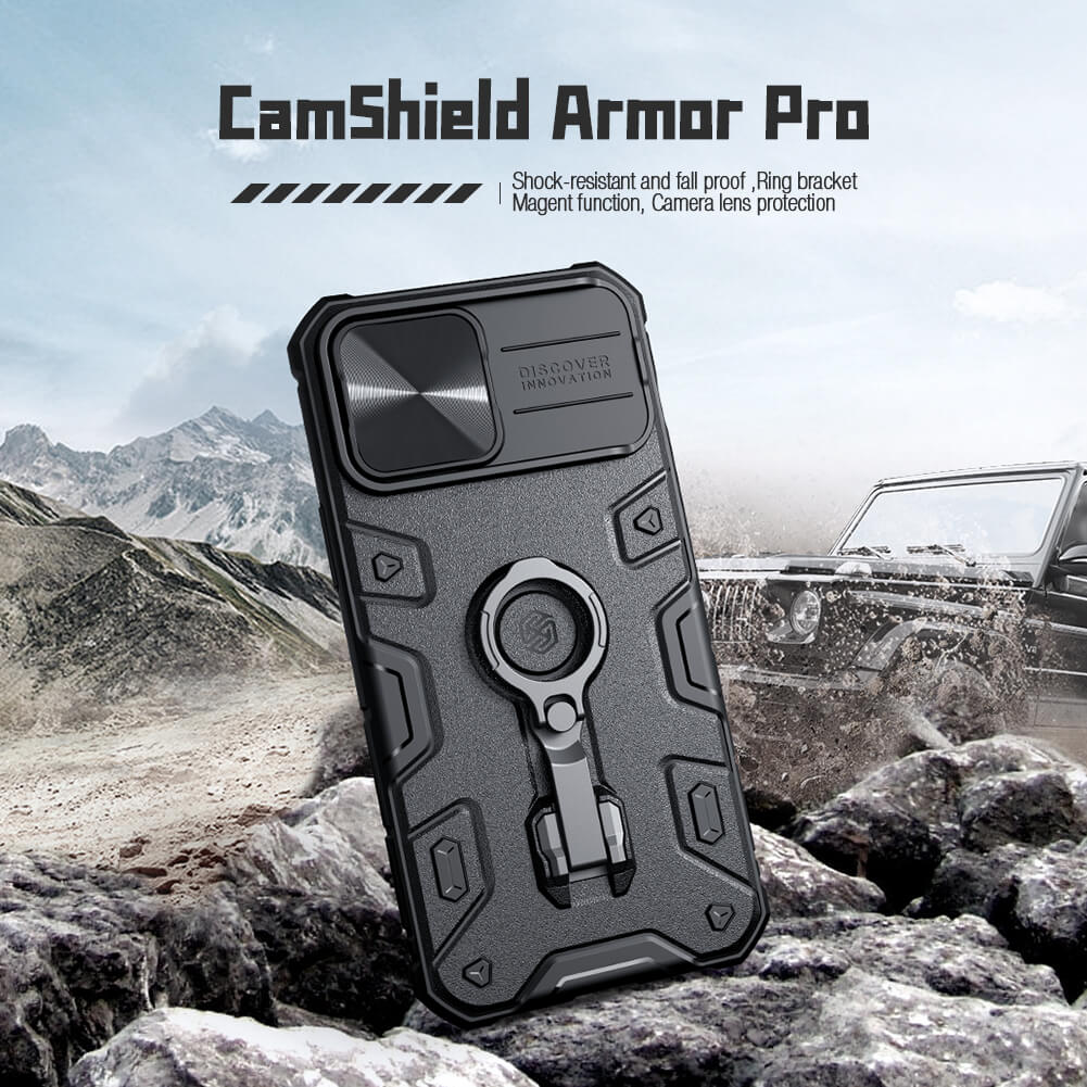 Чехол-крышка NILLKIN для Apple iPhone 13 Pro Max (серия CamShield Armor Pro Magnetic case)