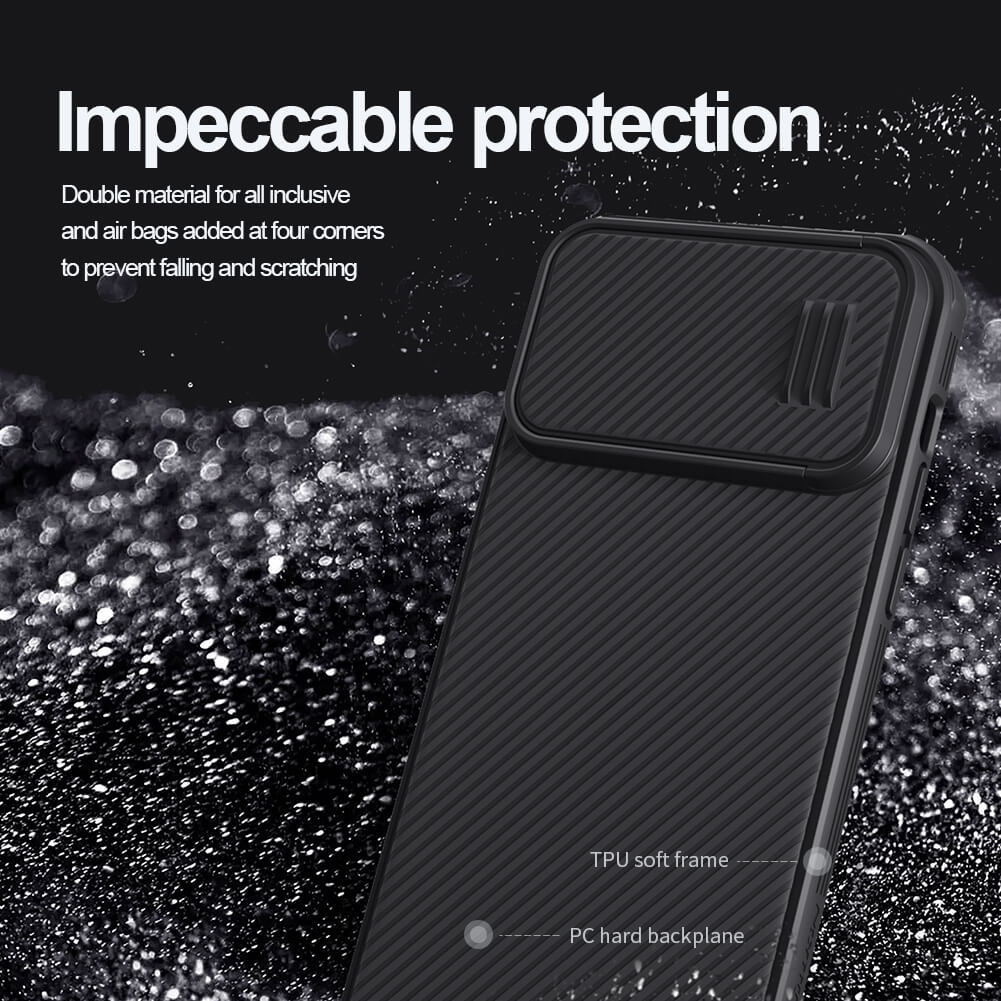 Чехол-крышка NILLKIN для Apple iPhone 14 Pro Max 6.7 (2022) (серия Camshield S Magnetic case)