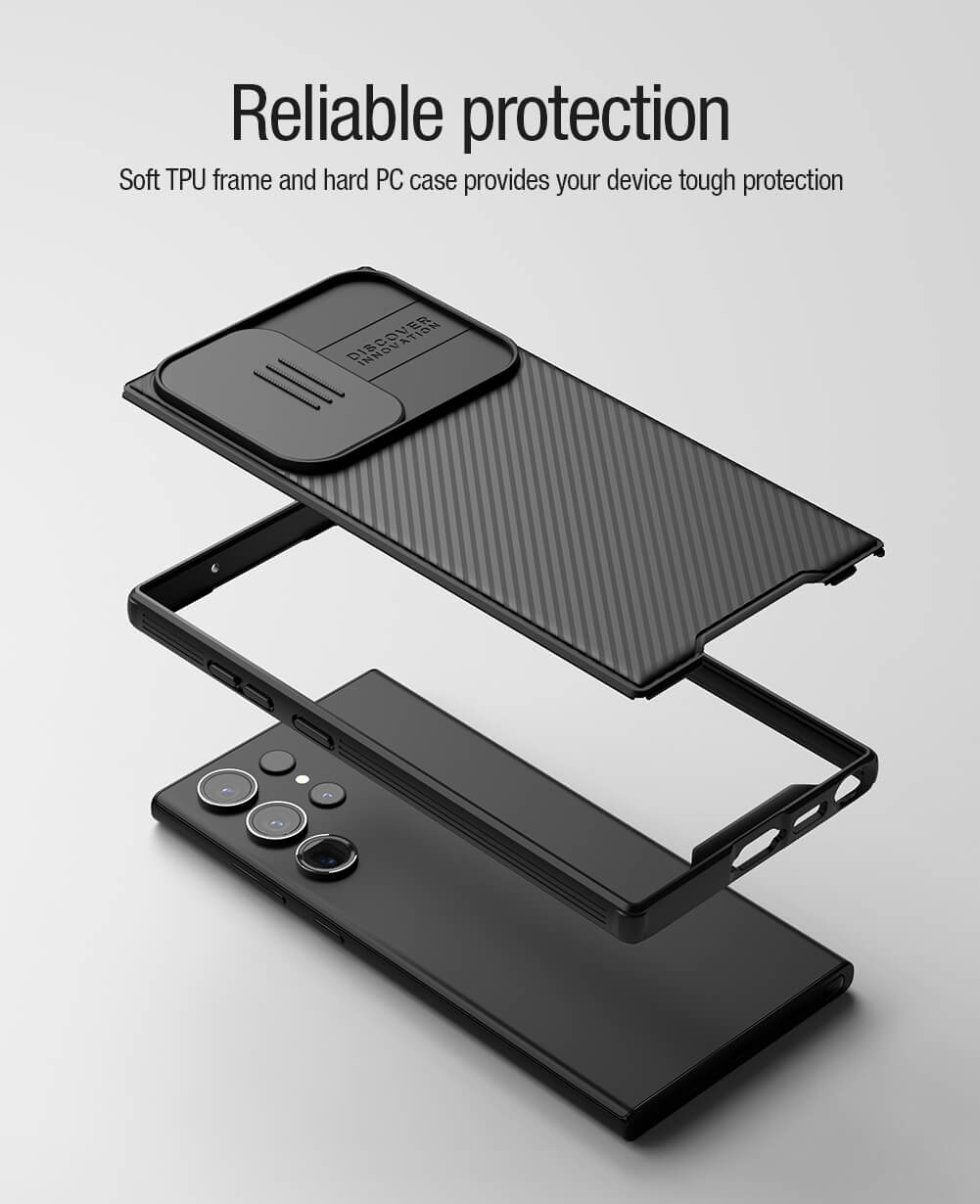 Чехол-крышка NILLKIN для Samsung Galaxy S23 Ultra (серия CamShield Pro Magnetic case)