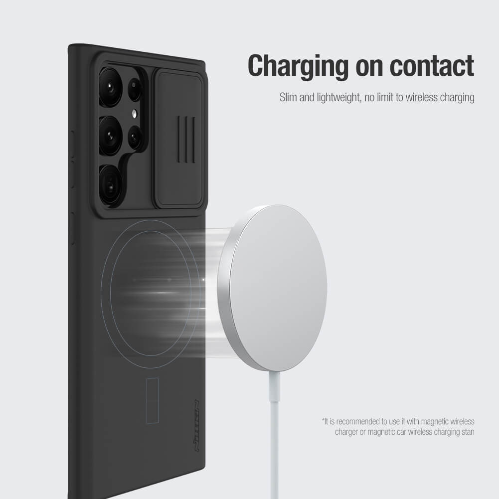 Чехол-крышка NILLKIN для Samsung Galaxy S23 Ultra (серия CamShield Silky magnetic)