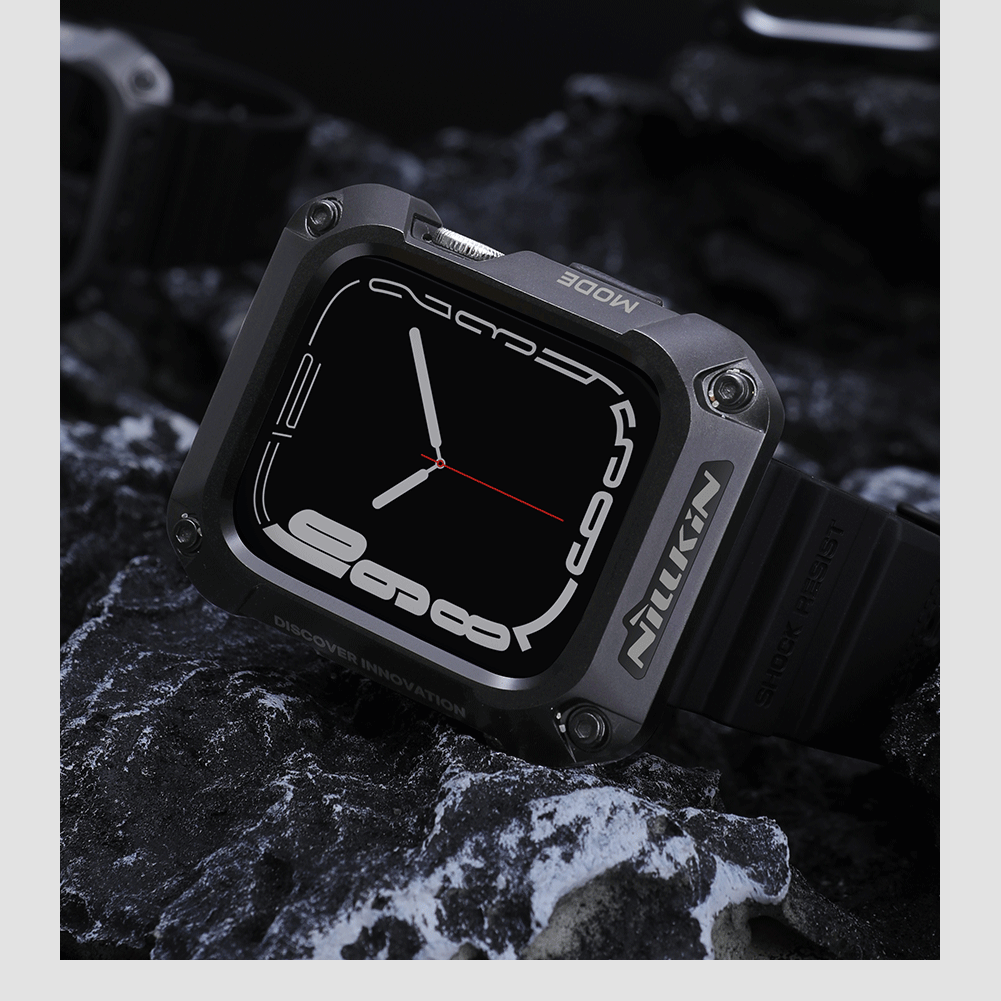 Чехол NILLKIN для Apple Watch 44мм (поколение 4,5,6), 45мм (поколение 7, 8,9) (серия DynaGuard Wristband case)