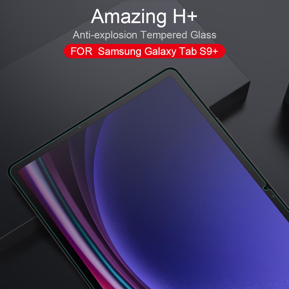 Защитное стекло NILLKIN для Samsung Galaxy Tab S10 Plus (S10+), Tab S9 Plus (S9+), Tab S9 Fan Edition Plus (S9 FE+) (индекс H+)