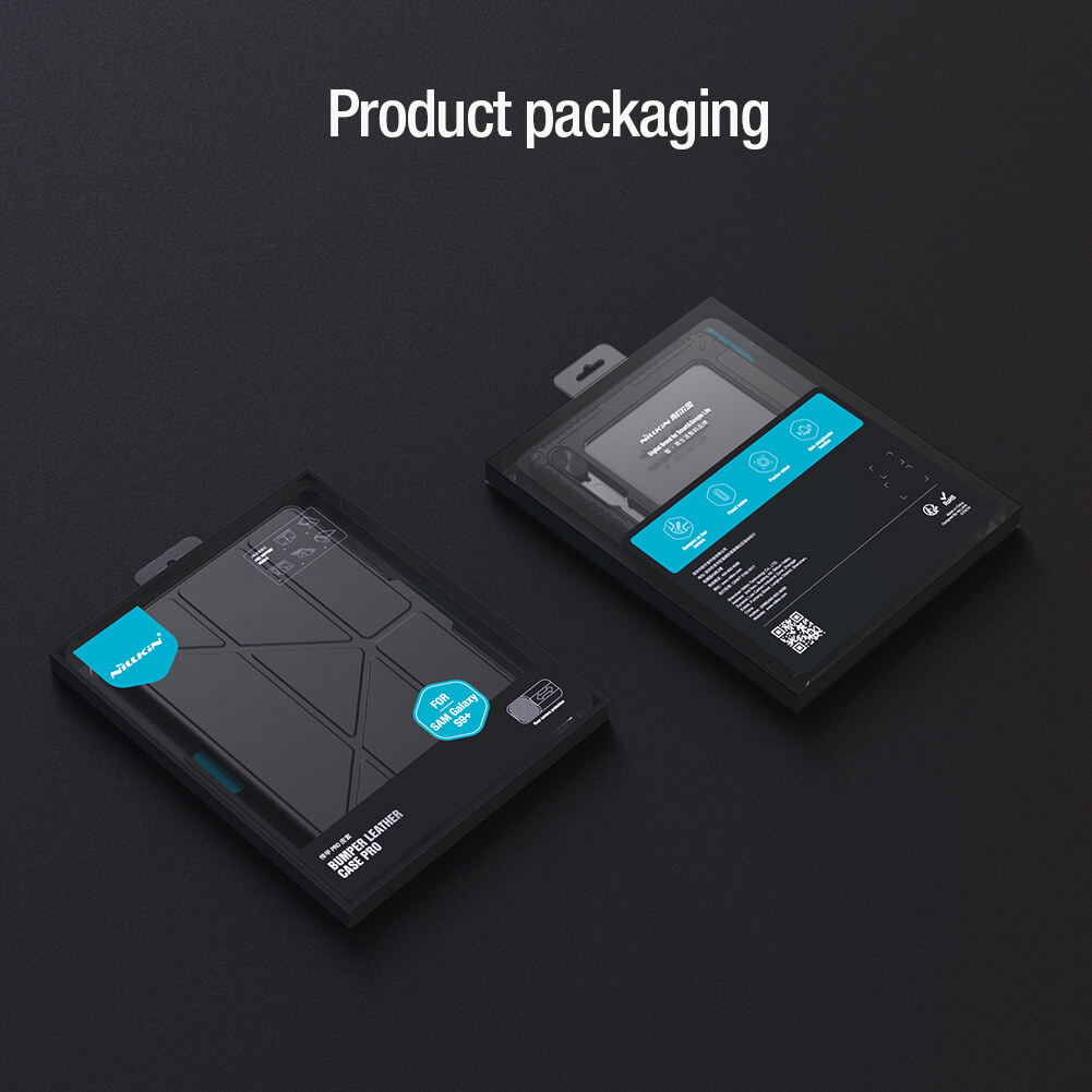 Чехол-книжка NILLKIN для Samsung Galaxy Tab S9 Plus (Tab S9+ 5G) (серия Bumper Leather case pro Multi-angle folding style)
