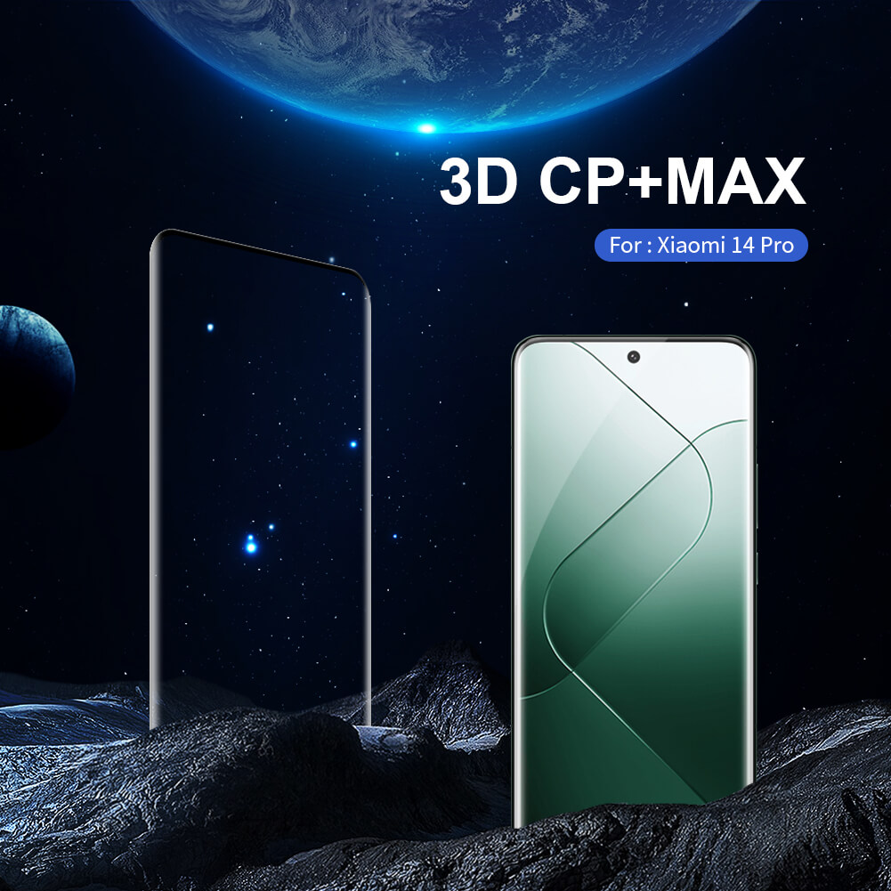 Защитное стекло с кантом NILLKIN для Xiaomi 14 Pro (серия 3D CP+ Max)