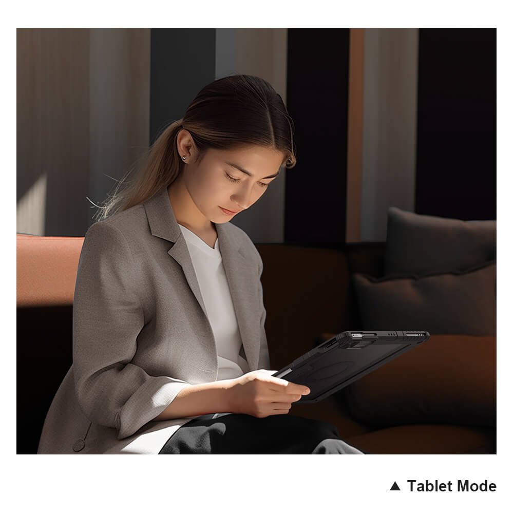 Чехол-книжка с клавиатурой NILLKIN для Apple iPad Pro 12.9 (2022), Apple iPad Pro 12.9 (2021), Apple iPad Pro 12.9 (2020) (серия Bumper Link Backlit Keyboard Case)